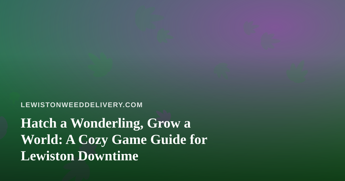Hatch a Wonderling, Grow a World: A Cozy Game Guide for Lewiston Downtime