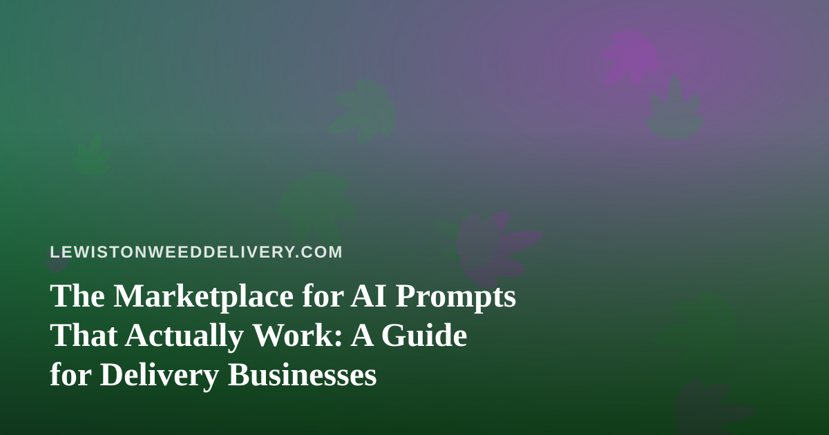 The Marketplace for AI Prompts That Actually Work: A Guide for Delivery Businesses