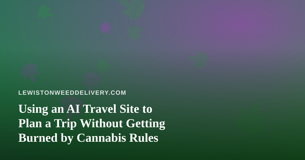 Using an AI Travel Site to Plan a Trip Without Getting Burned by Cannabis Rules